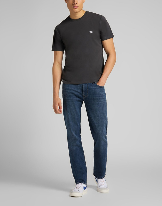 LEE SS PATCH LOGO TEE WASHED BLACK 
