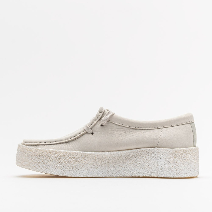 Clarks Wallabee Cup White Nubuck (261581524)