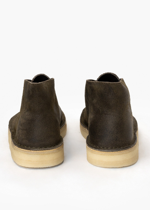 Clarks Desert Coal Olive Suede