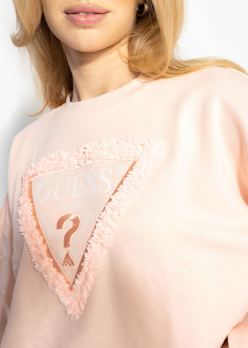 GUESS LS RN PETALS TRIANGLE SWEATSHI