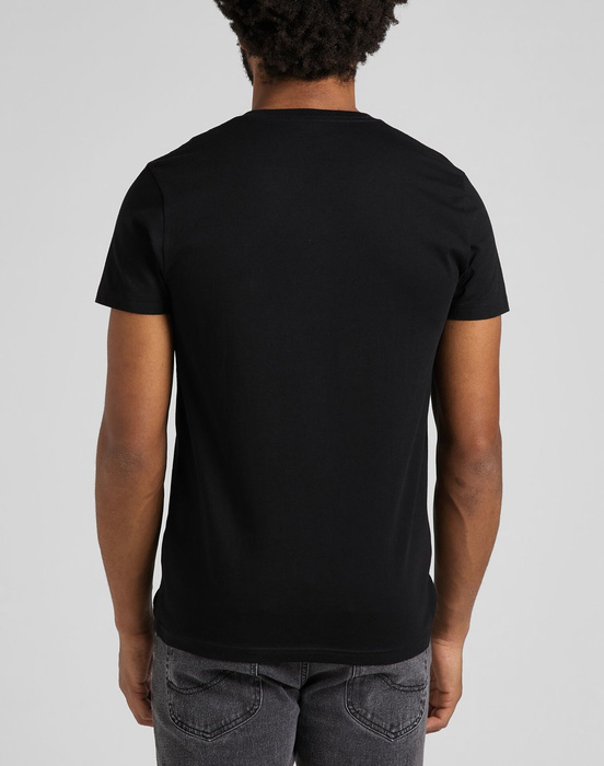 LEE TWIN PACK V NECK BLACK WHITE 