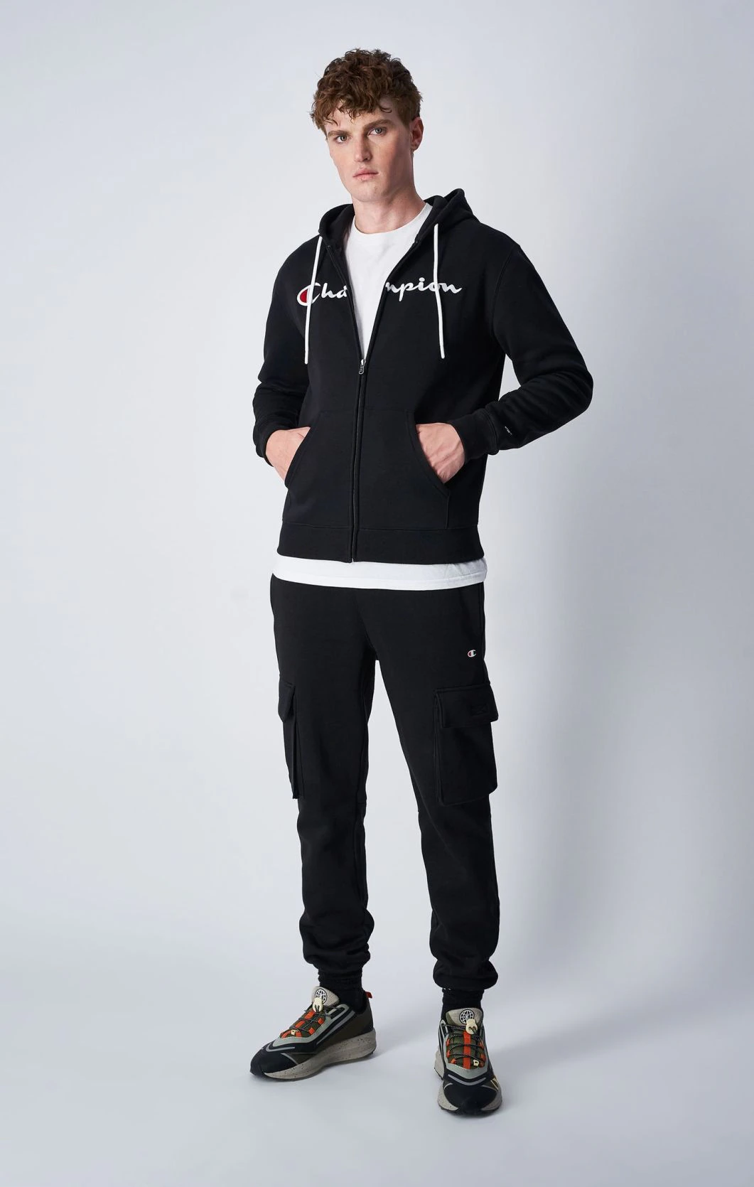 CHAMPION HOODED FULL ZIP SWEATSHIRT