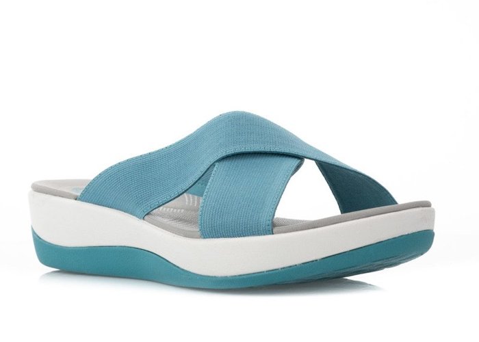 Clarks Arla Elin  Aqua - Klapki (261409794)