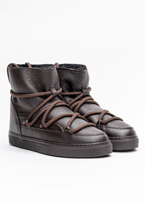 INUIKII Sneaker Full Leather Chocolate (70202-089)