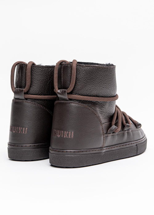 INUIKII Sneaker Full Leather Chocolate (70202-089)